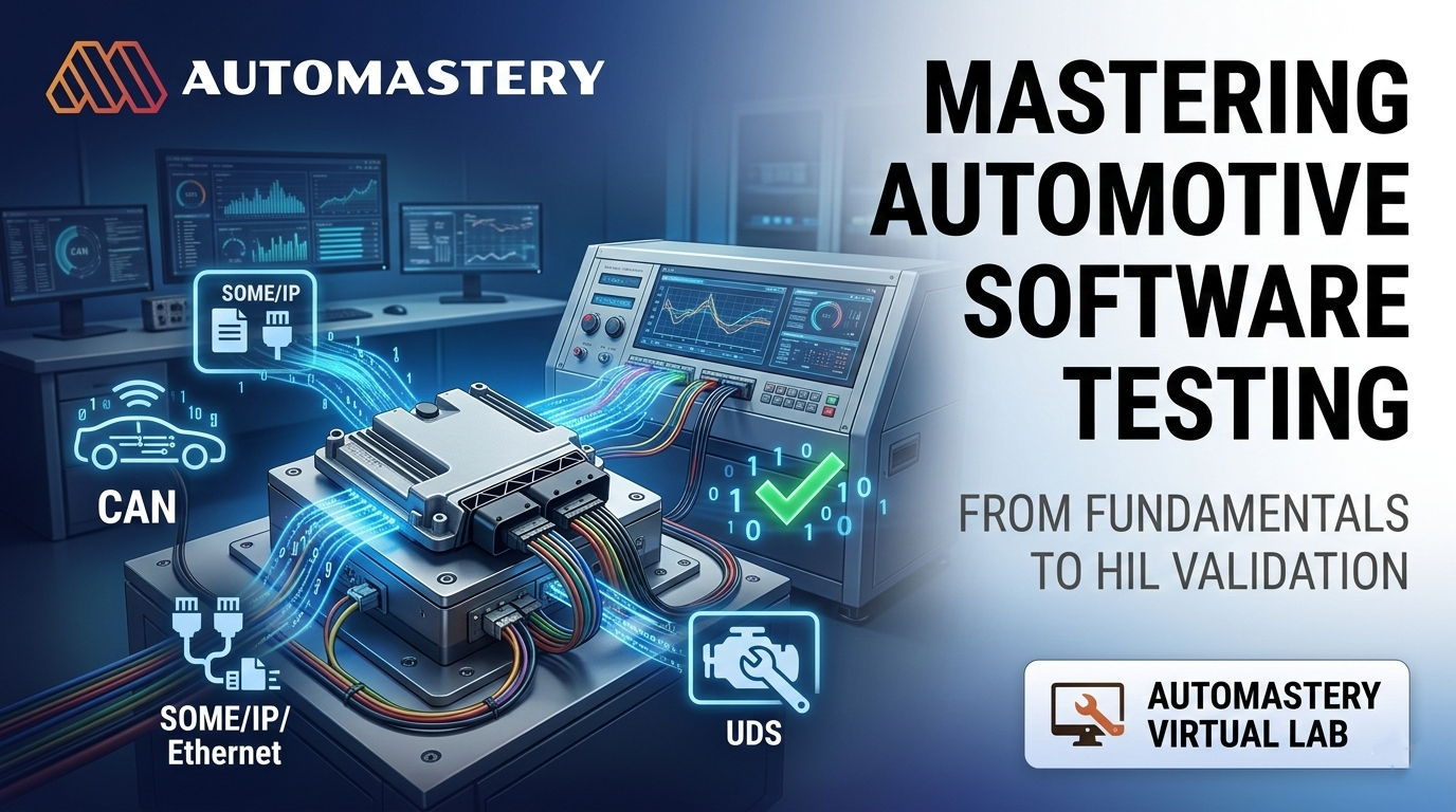 Automotive Software Testing: From Fundamentals to HIL Validation (Coming Soon)